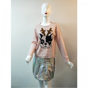 HỒNG GIỎ HÀNG IN JUMPER RLWS0019F