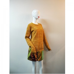 SWANGE SLIT-SIDE SWEATER RLWS0040F