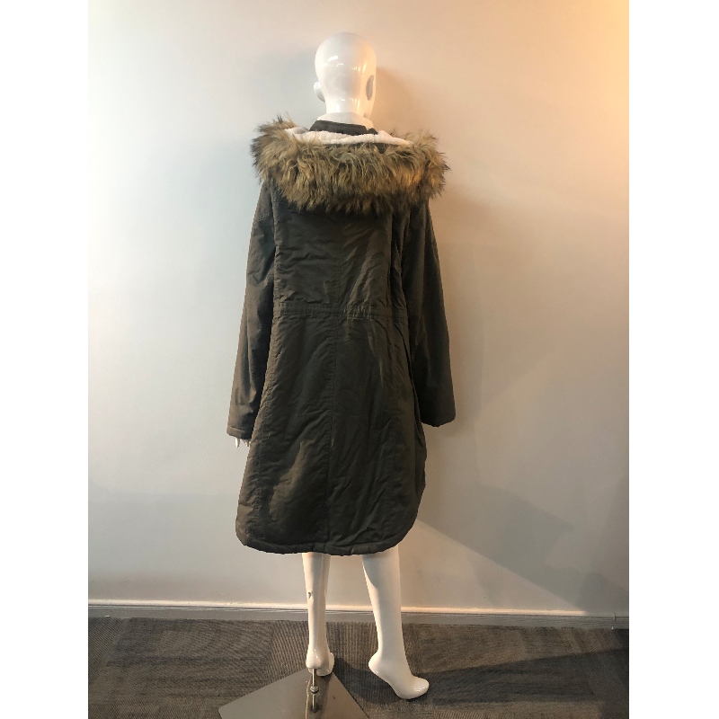 LADIES 'DARK-GRAY PADDED COAT RLWPC0071
